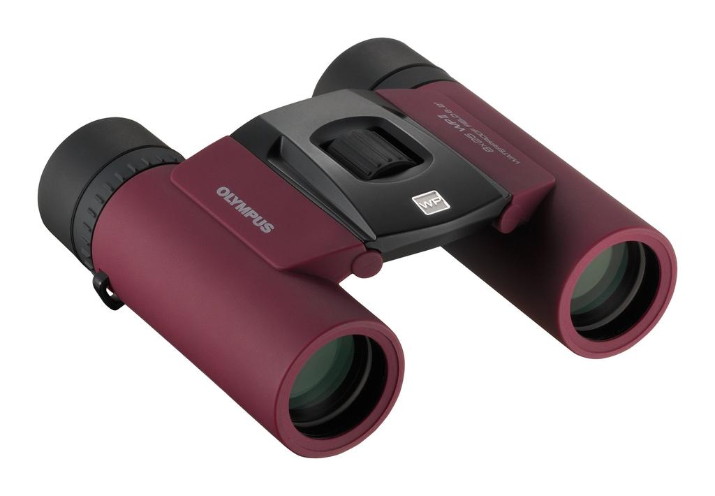 OLYMPUS 8x25 Binoculars, Compact, Lightweight, Waterproof, Purple, 8X25WP II PUR