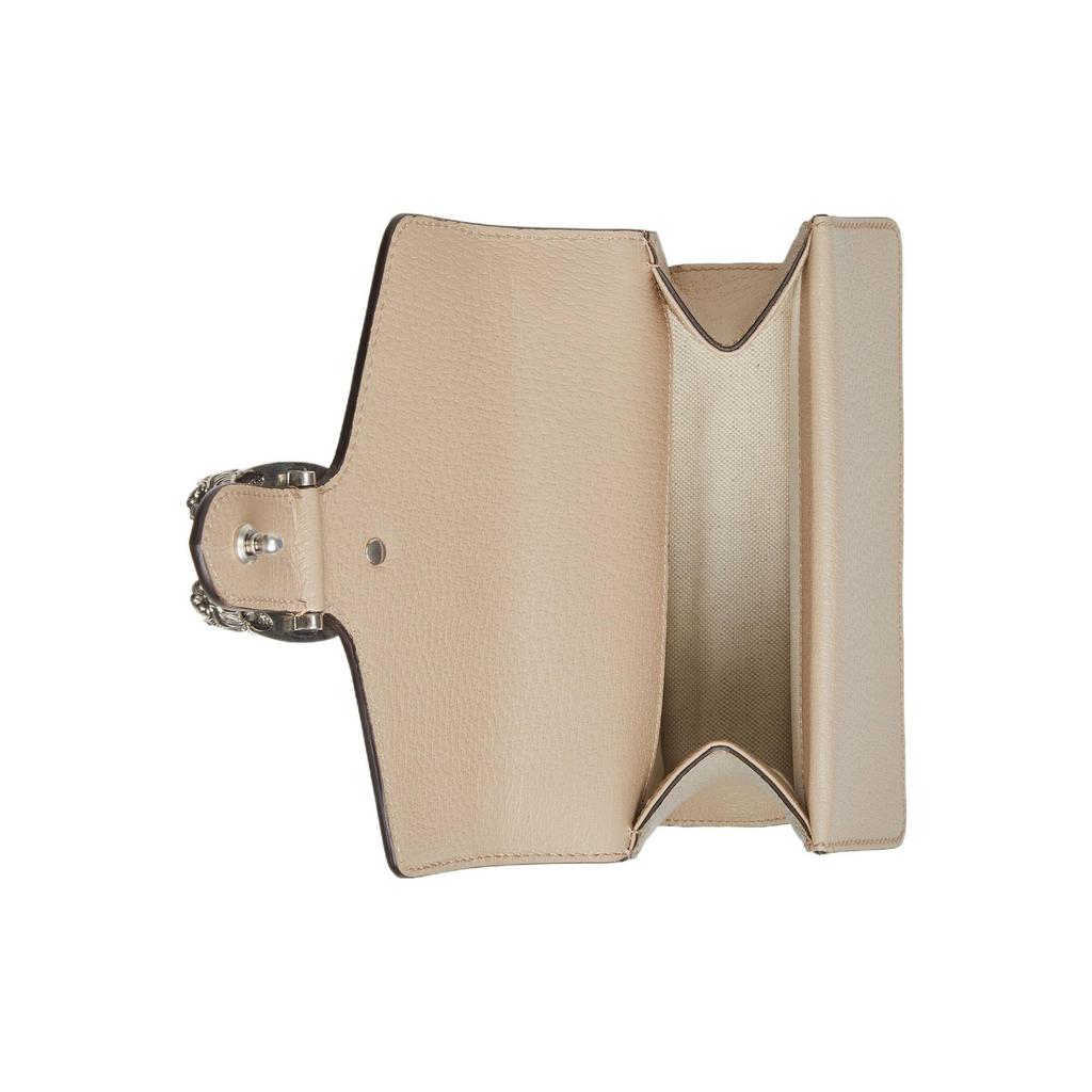 Gucci Dionysus Tiger Head Buckle GG Logo Chain Canvas And Leather Crossbody Bag Women bags 421970-UULBN-9683