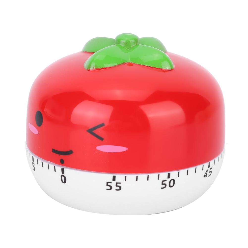 Cartoon Mechanical Manual Kitchen Cooking Timer Alarm Reminder Timepiece Countdown ToolRed