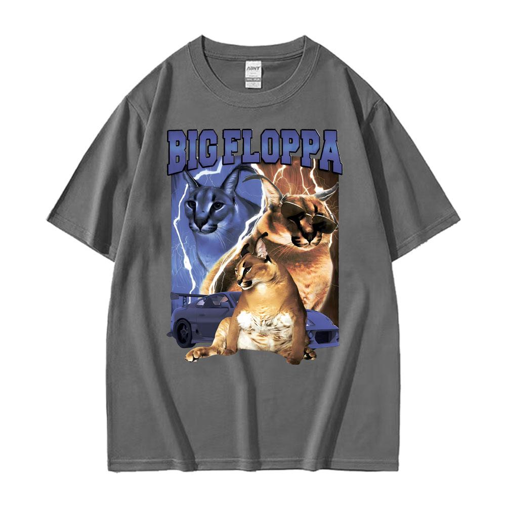 Big Floppa Vintage Rap Vintage Print T Shirt Unisex Unisex High Quality Hipster TShirt Streetwear Summer Cool Cotton Loose T Shirts