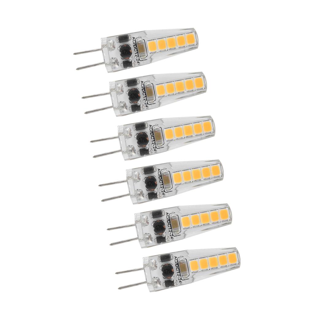 10pcs G4 LED Bulbs 2W Bi Pin Base Dimmable Bulbs for Chandelier Ceiling Lamp Table Lamp 2700K AC