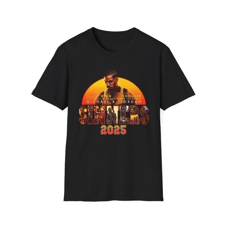Sinners 2025 T-Shirt Action Movie All Size S-XL T- Shirt Unisex T-Shirt