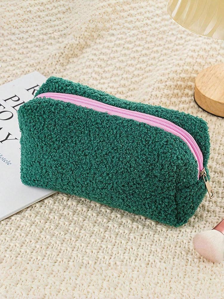 1 шт. новый плюшевый косметический мешок милый высокий уровень внешнего вида большая вместимость подходит для: шопинг, путешествия, на каждый день и круглый год