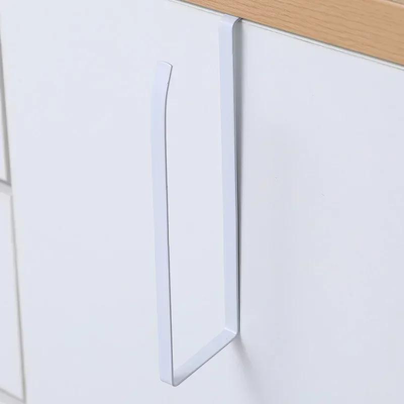 Kitchen Paper Roll Holder Towel Hanger Rack Cabinet Rag Hanging Shelves Organizer Shelf Toilet Paper Holder Storage Accessories