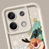 Для Xiaomi 13t Poco F6 X5 X6 Pro Redmi Note 13 12 11 10 Pro Рождественский узор лося конфетного цвета Защитный мягкий силиконовый чехол для объектива
