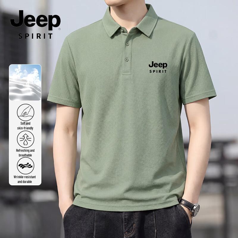 Летняя хлопковая пике-поло JEEP SPIRIT для мужчин и пар