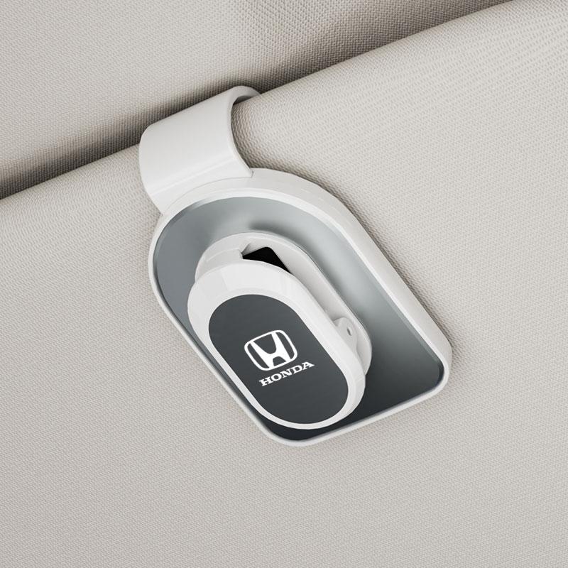 AQZ1 Car Sun Visor Glasses Clip Onehand Pressing Eyeglasses Holder Interior For Honda Civci CRV Accord Mugen Prelude FIT City CRZ CRX