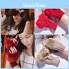 Womens Knit Warm Gloves With Half Finger Style And Functionality For Winter