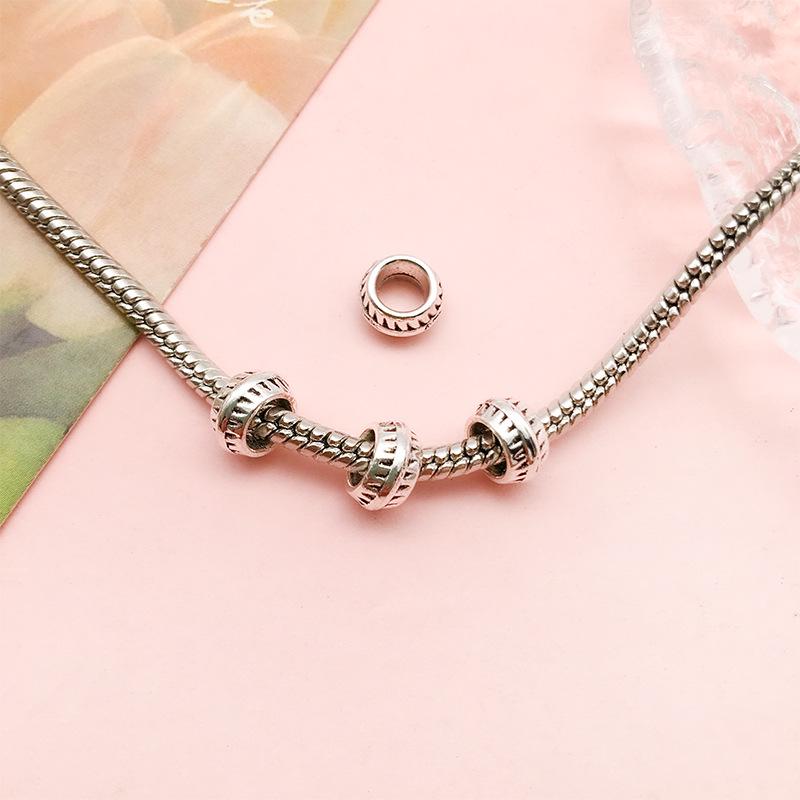 Антикварные серебряные бусины-разделители в форме цветов и звезд для самодельных украшений