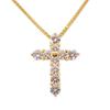 [Pre-owned] TASAKI / 18K Yellow Gold / Diamond / Cross / Pendant / J79-2