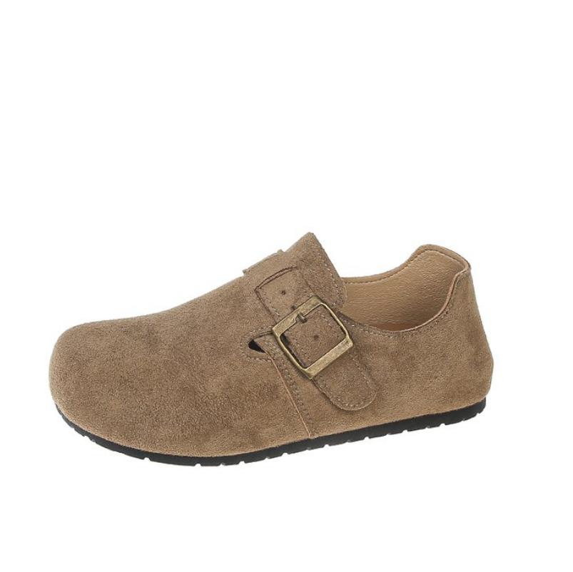 Модные Новые Клоги Женские Модные Пробковые Замшевые Повседневные Туфли Классические Пробковые Нескользящие для Улицы Женские Лоферы с Поддержкой Свода Балетки