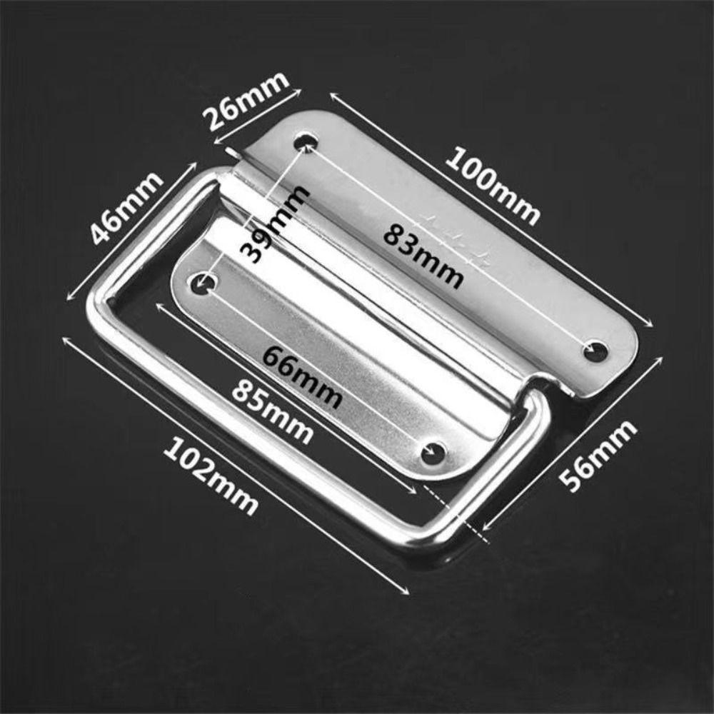 Складная ручка ящика шкафа, серебряная ручка деревянной коробки, прочная простая дверная ручка