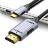 Кабель-переходник HDMI Kiudth Адаптер-переходник HDMI Thunderbolt Совместимость с iPhone15 [4K@60Hz/2m] Type-C Type-C 3/4