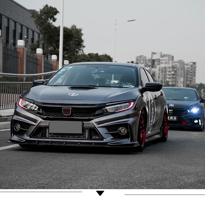 10th Gen Civic FC450 (2016-2021) Body Kit: Wide Body Kit, Side Skirts, Rear Spoiler, Rear Diffuser, Front Splitter, Front Lip Spoiler