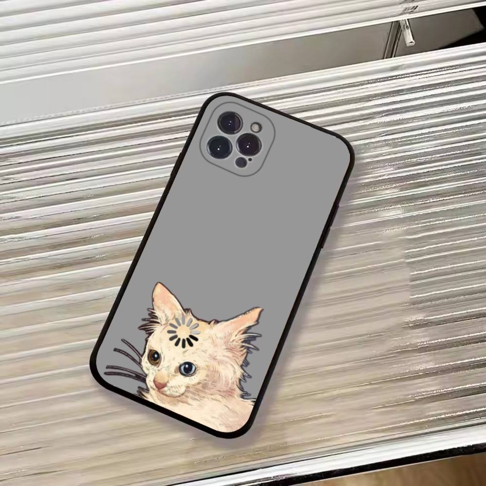 Кошачьи мемы F-Смешной милый чехол для телефона для iPhone 17, 16, 15, 14, 13, 12, 11 Plus, Pro Max, Другие Мягкий черный чехол