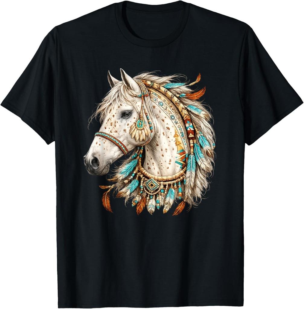 Native American Horse Outfit_ Indigenous Pride Men Women Gift Unisex T-Shirt
