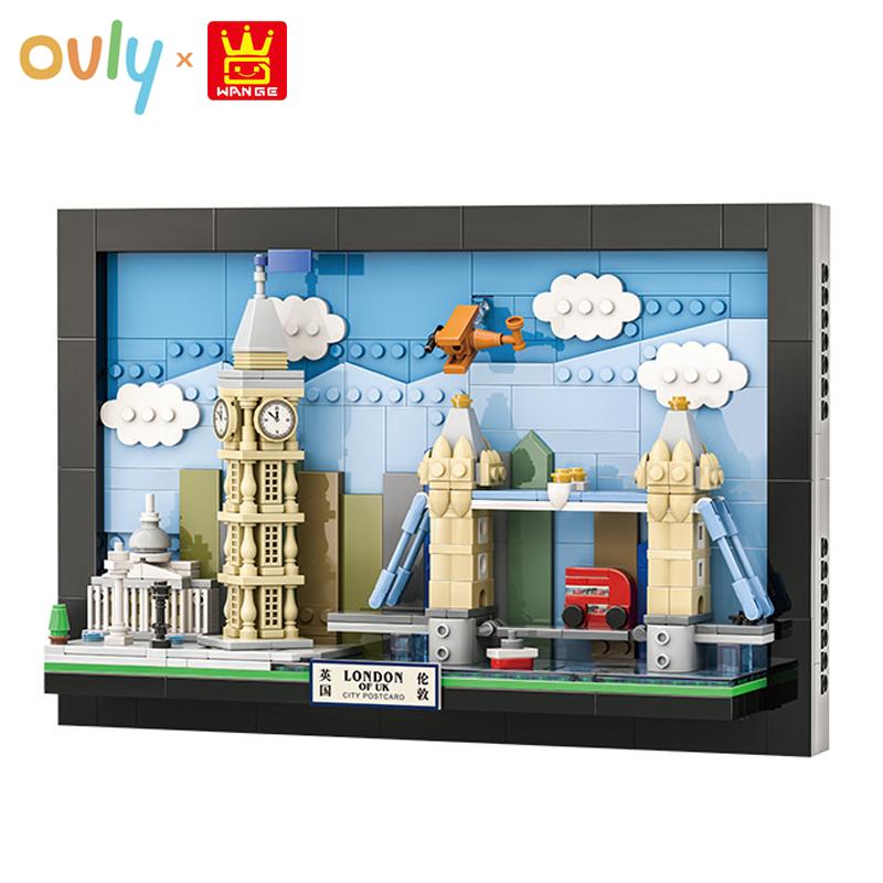 Wange Лондон Сити Соединенное Королевство Тауэрский мост Биг Бен Пазл Подвесной Арт Декор Гостиная Сборка Строительные Блоки № 4926