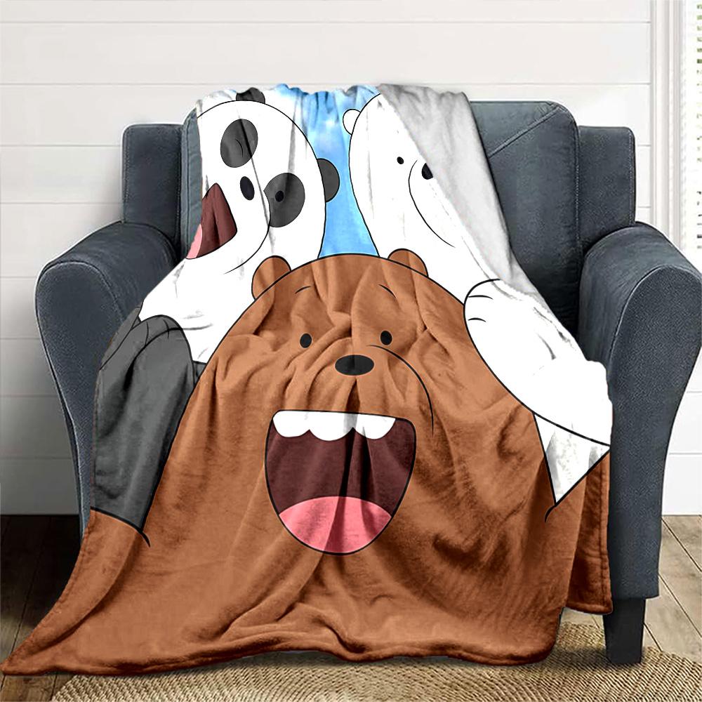 Friends Winter Adventure Flannel Blanket Super Soft Warm Cozy Blanket For Sofa Bed Office Travel Allseason Home Decor Gift