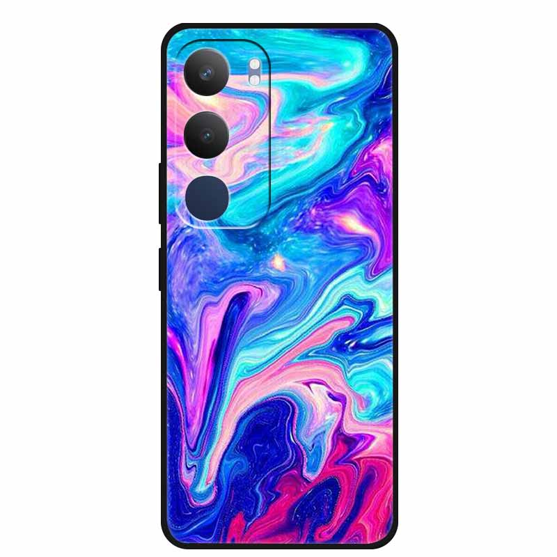 Luxury Phone Case For Vivo Y19s Pro 4G Soft TPU Silicone Back Case For Vivo Y29 5G Y 29 19s Marble Patterns Cover Bumper Funda