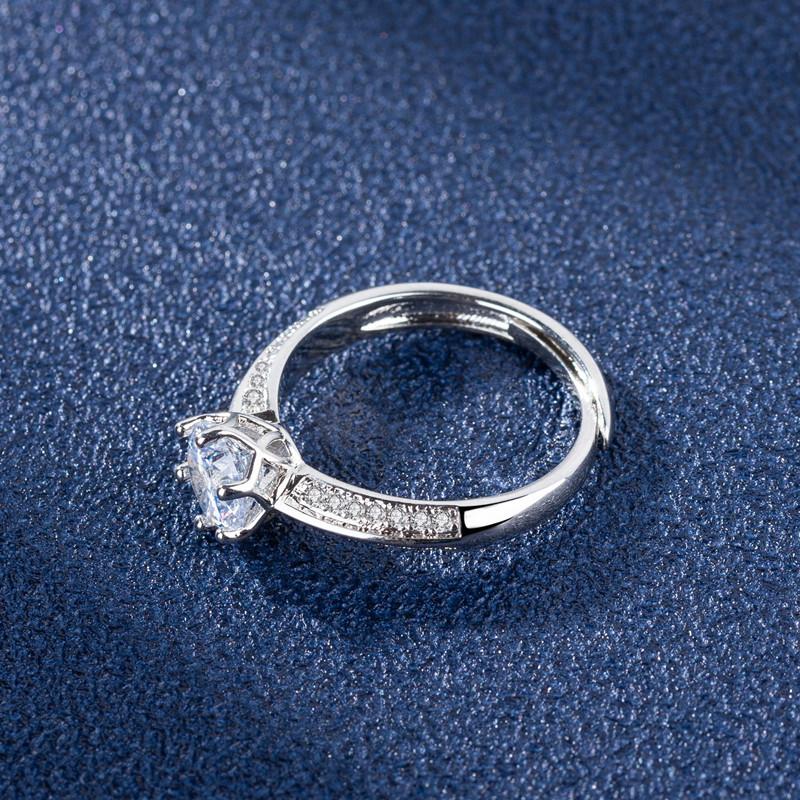 Sace Gems Классическое кольцо из медного сплава с цирконом, женские ювелирные изделия, свадебный подарок для вечеринки