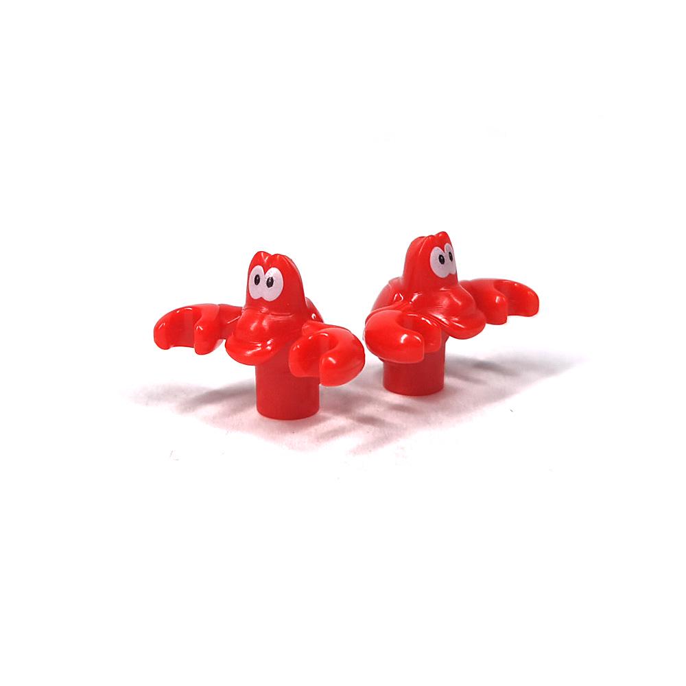 Детали для DIY с принтом животных: Коза, Чайка, Пингвин, Рыба, Овца - Совместимы с MOC Игрушками-конструкторами