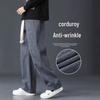 Men's Corduroy Wide-Leg Casual Trousers: Autumn/Winter Korean Style