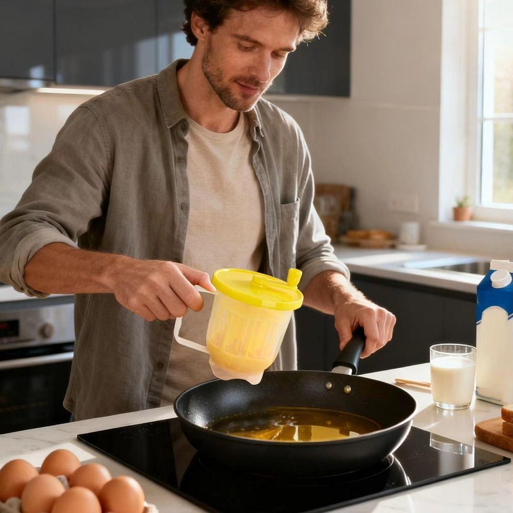 Microwave-Safe Egg Yolk Shake Non-Stick Hand-Cranked Egg Maker  Kitchen Tools