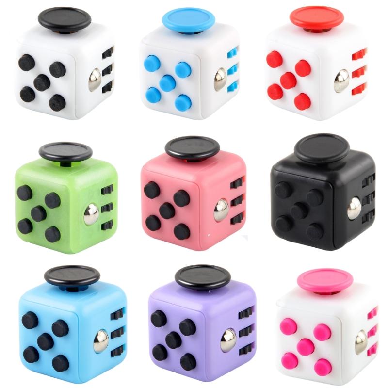 Decompression Toy Hand Pinching Venting Anti Irritability Anxiety 6Sided Playable Decompression Finger Tip Dice Magic Cube