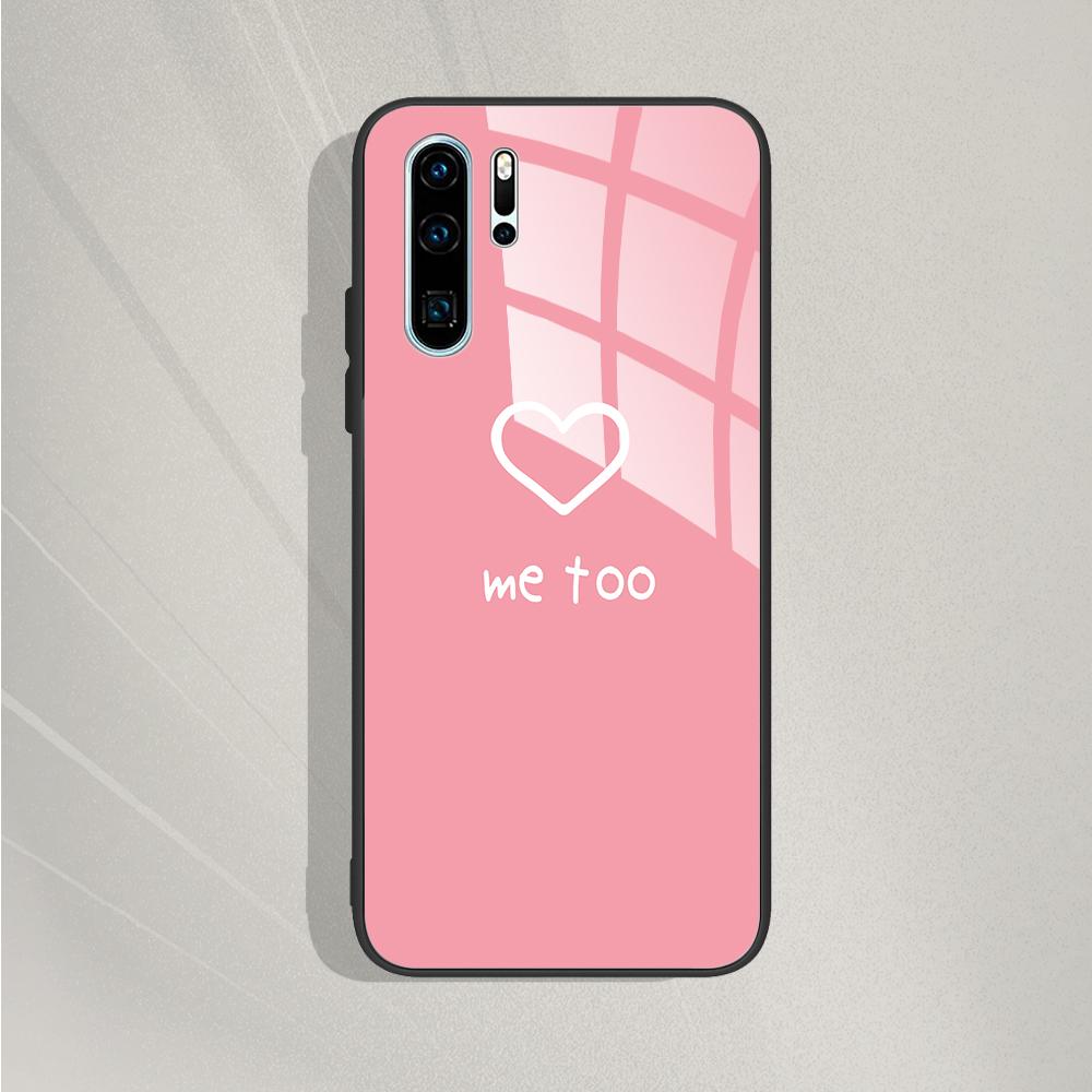 Чехол для Huawei P30 Lite Чехол P30 Lite Чехол из закаленного стекла Милые силиконовые чехлы для телефона Для Huawei P 30 Чехлы для Huawei P30 Pro