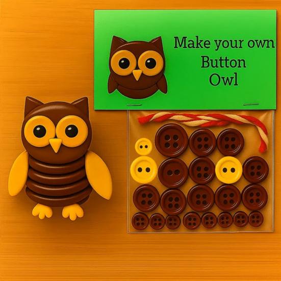 1 Набор Пуговичная Шотландская Корова Набор для Творчества Сделай Сам Ручная Работа Пуговица Кролик Сова Черепаха Енот Белка Фигурка Украшение для Дома Офиса Настольное Украшение