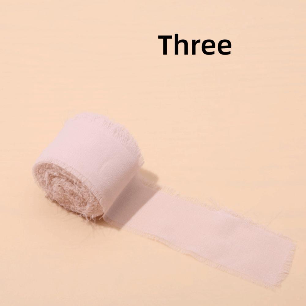 3 Rolls 5m Fringe Chiffon Silk Ribbon DIY Craft Hairy Chiffon Ribbon Wedding Invitations