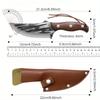 PLYS Forging and Bone Cutting Knife, Portable and Multi-purpose Small Blade, Sharp Meat Cutting Knife, Thick Cutting Knife