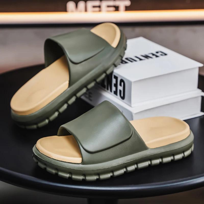 2025 Летние пляжные сандалии для отдыха на открытом воздухе Женская повседневная обувь Мужские шлепанцы Мужские сандалии Брендовые женские и мужские тапочки Модные шлепанцы из ЭВА