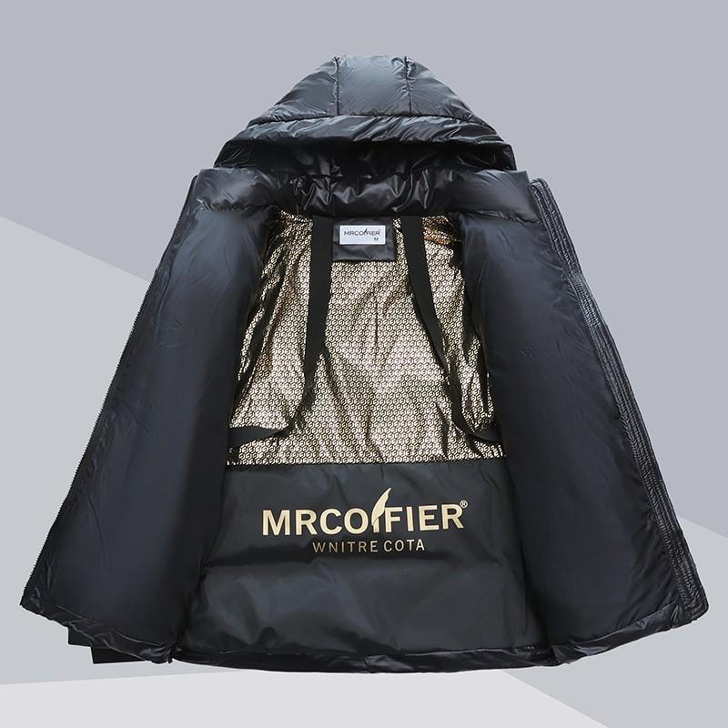 Womens Black Puffer Jacket Short Winter Coat Hooded Thick Warm Cotton-Padded Outerwear Casual Stylish