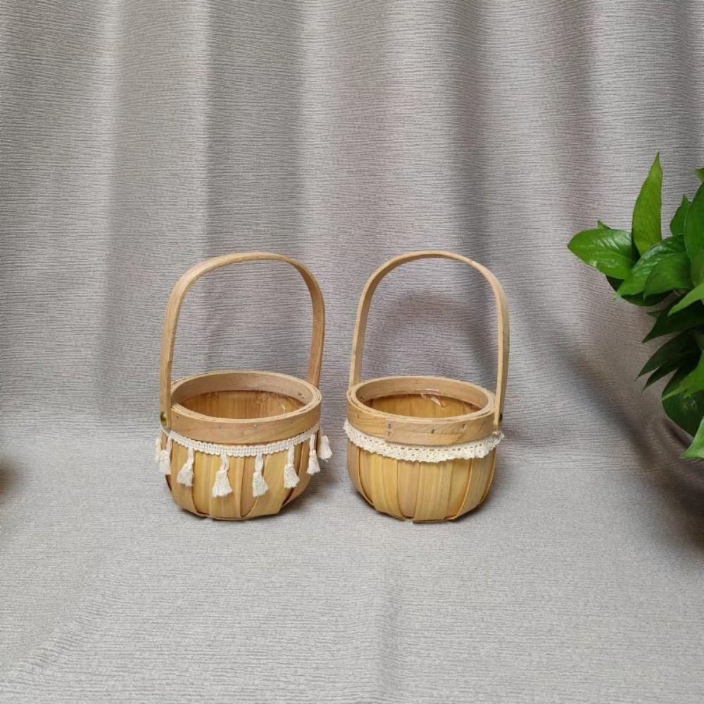 Handwoven Lace Fruit Basket Home Decoration /Restaurant Serving Tabletop Display