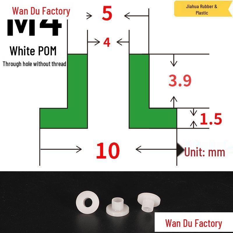 T-Shaped Nylon Insulating Bushing Spacer for M3-M35 Threads