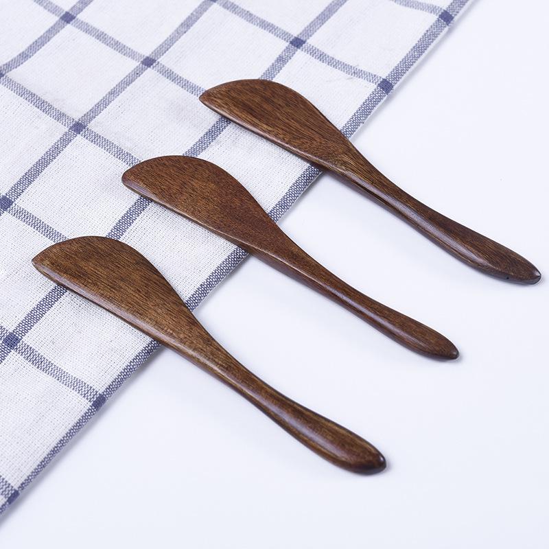 Solid Wood Jam Knifes Butter Knife Natural Bread Cake Knife Smooth Wooden Tableware Kitchen Accessories