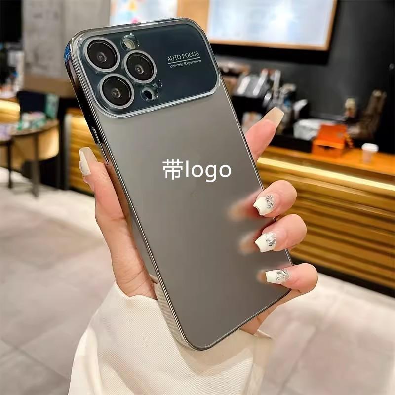 Матовый Электроокрашенный Чехол Полное Покрытие из ПК для iPhone 17 Pro Max С Большим Окном для Камеры Ударопрочный Устойчивый к Царапинам