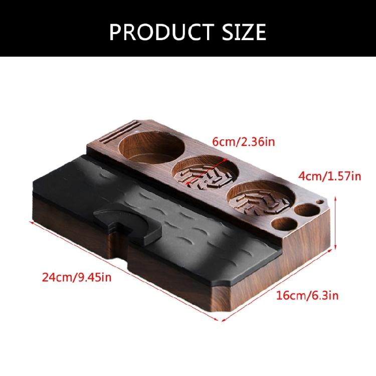 Coffee Tamper Station Multifuntional ABS Tamping Station Coffee Tamping Stand ABS Texture Present for Coffee Enthusiasts