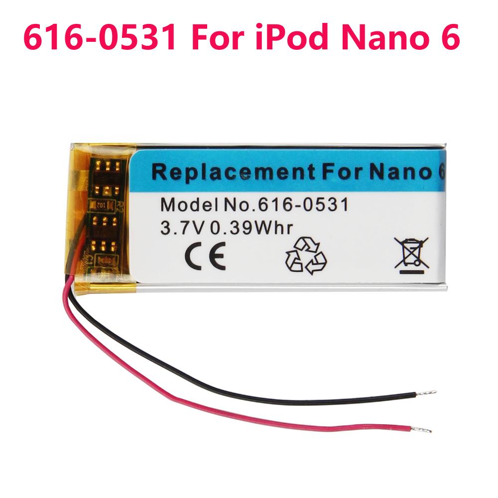 616-0406 616-0407 616-0531 616-0640 Сменный аккумулятор для Apple iPod Nano 4 iPod Nano 5 iPod Nano 6 iPod Nano 7