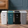 Press-Type Large Household Trash Can with Lid - Bathroom, Kitchen, Crevice Storage, Thickened Waste Paper Basket
