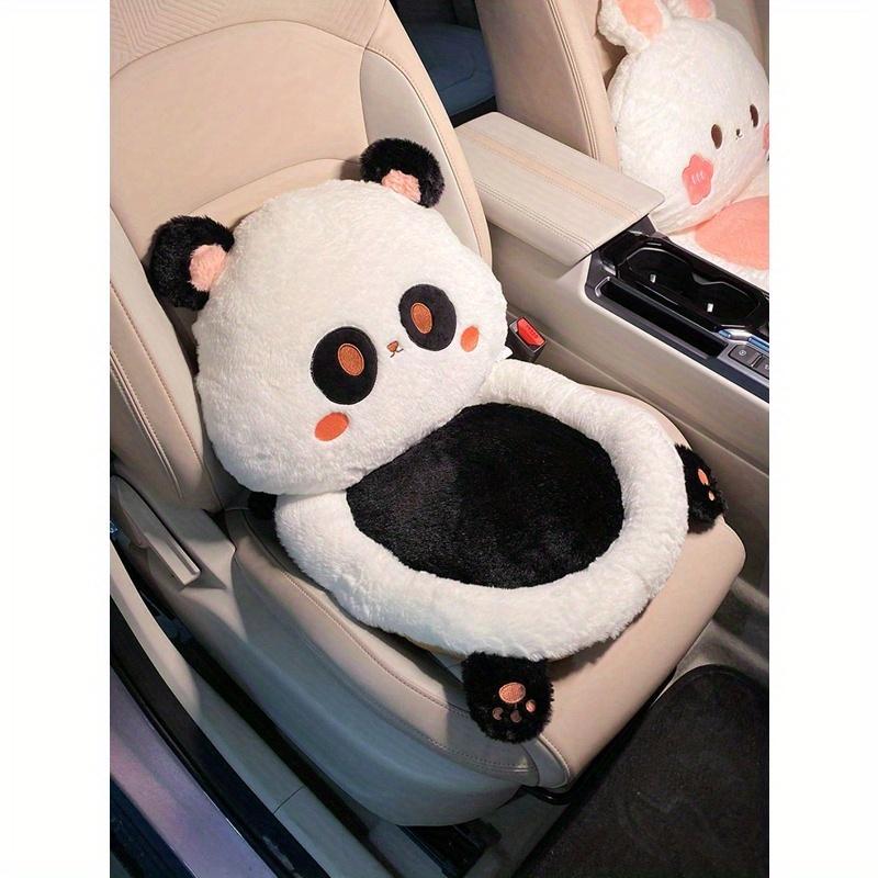 Cozy Up Your Car with 1pc Cute Ladies' Winter Car Seat Cushion Plush, Heated, Neck Pillow and Lumbar Support Keeping You Warm During Winter Drives