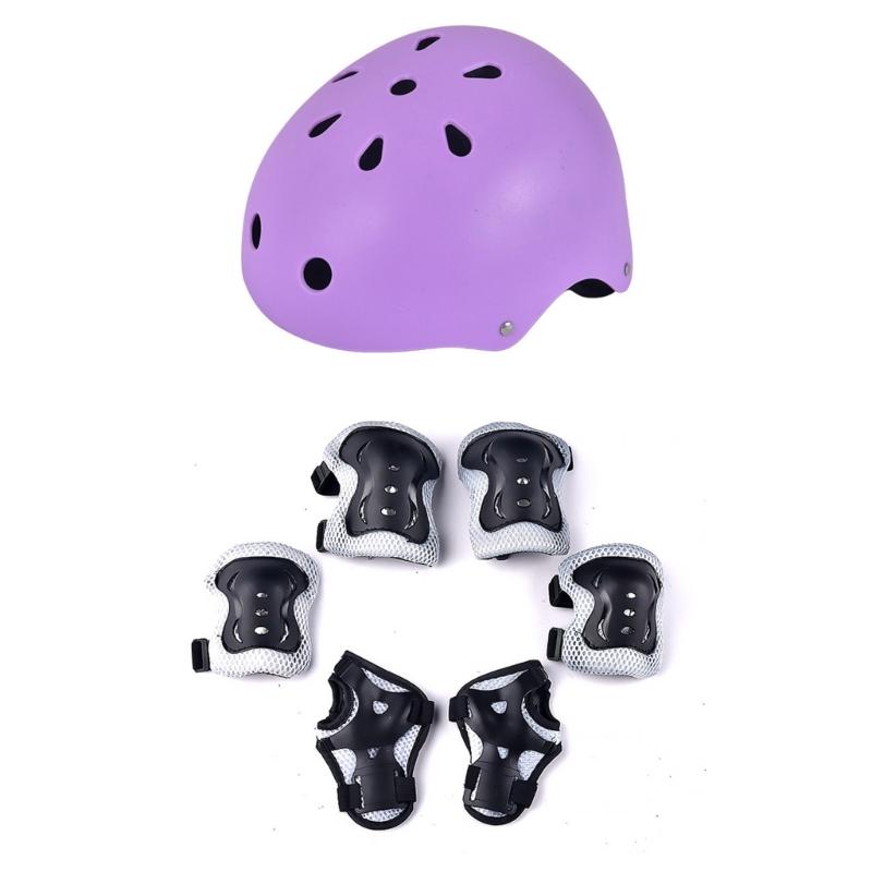 Teenager Gear Cycling Knee Pads Knee Pad Elbow Pads Sliding Board Kids Outdoor Wrist Guards Roller Skating Helmets Sets
