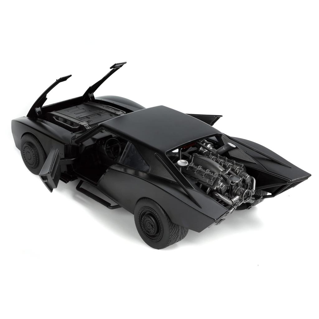 DC Comics The Batman JADA TOYS 2022 Metals Scale Diecast Vehicle Batmobile with Light Up THE BATMAN JADA TOYS 2022 METALS Scale DIE CAST VEHICLE