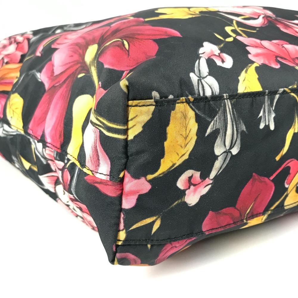 Prada Логотип в виде треугольника с цветочным узором Сумка через плечо, сумка 2-в-1, сумка-тоут