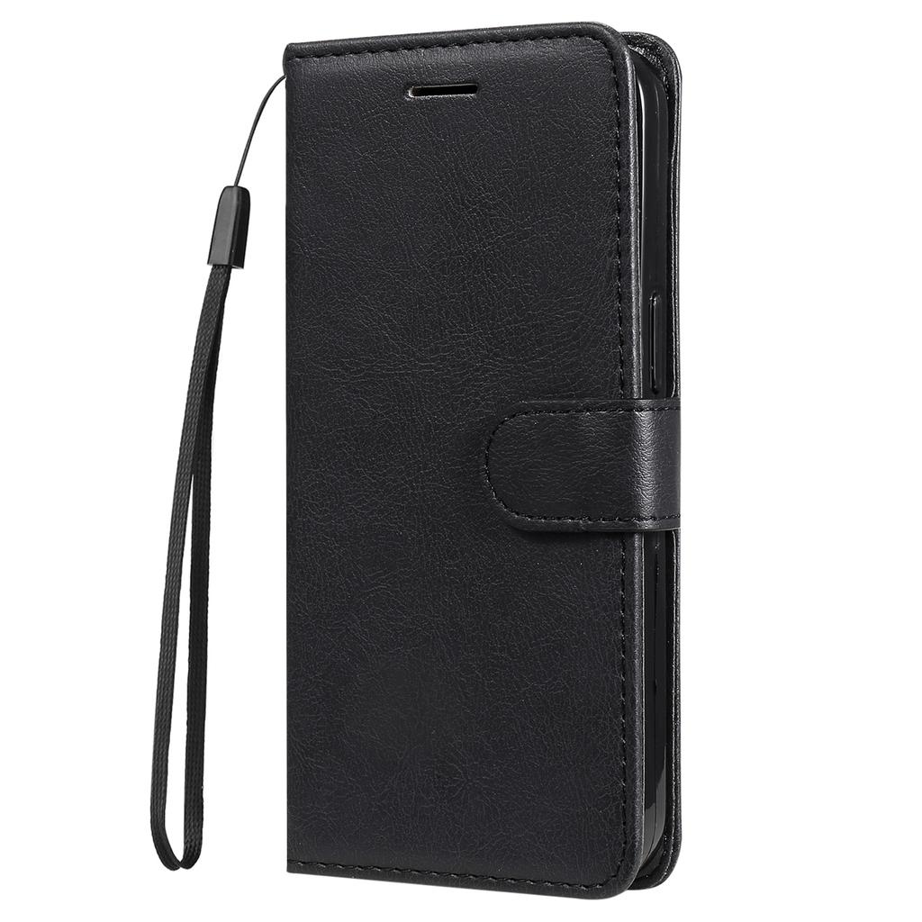 For Motorola Moto G13 4G/G23 4G/G53 5G PU Leather Wallet Phone Case Flip Stand Solid Color Anti-drop Shell