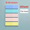 300 шт./ 3 листа Разноцветные удобные наклейки Индексные этикетки Бумага для заметок Школьник Студент Запись Заметка Канцелярские товары