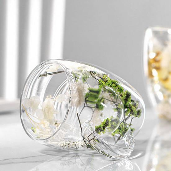 350 мл Кружка для кофе из стекла с двойными стенками, Изолированная стеклянная чашка с ручкой, Прозрачная, для эспрессо, латте, капучино, молока, сока, чая, воды