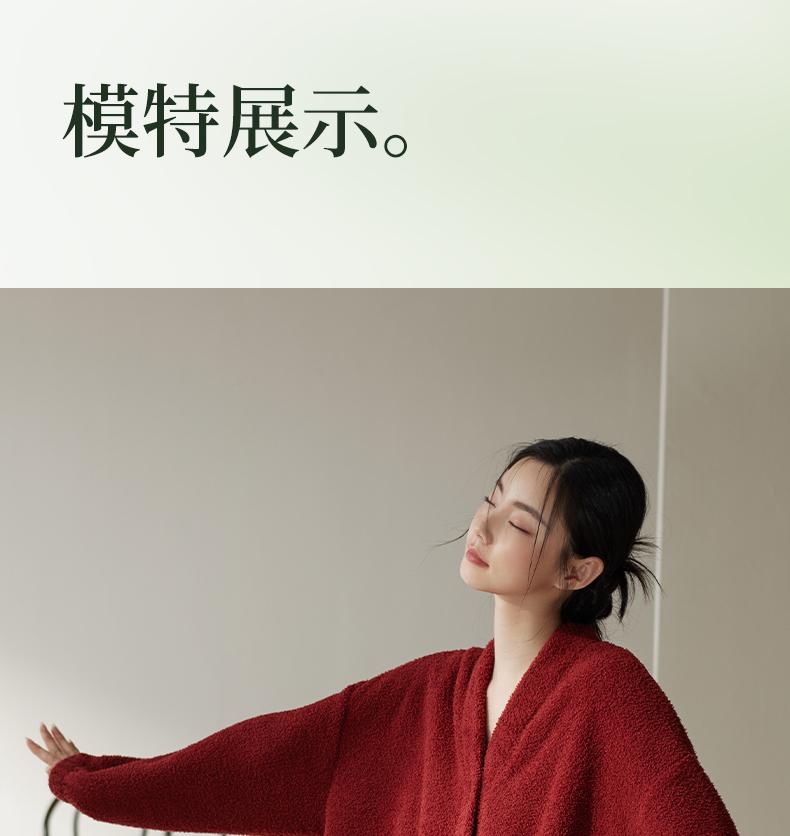 Женская зимняя теплая флисовая пижама-халат Xuan Liang, юбка для сна из бархата, коралловый бархат, красная банная роба, большая домашняя одежда