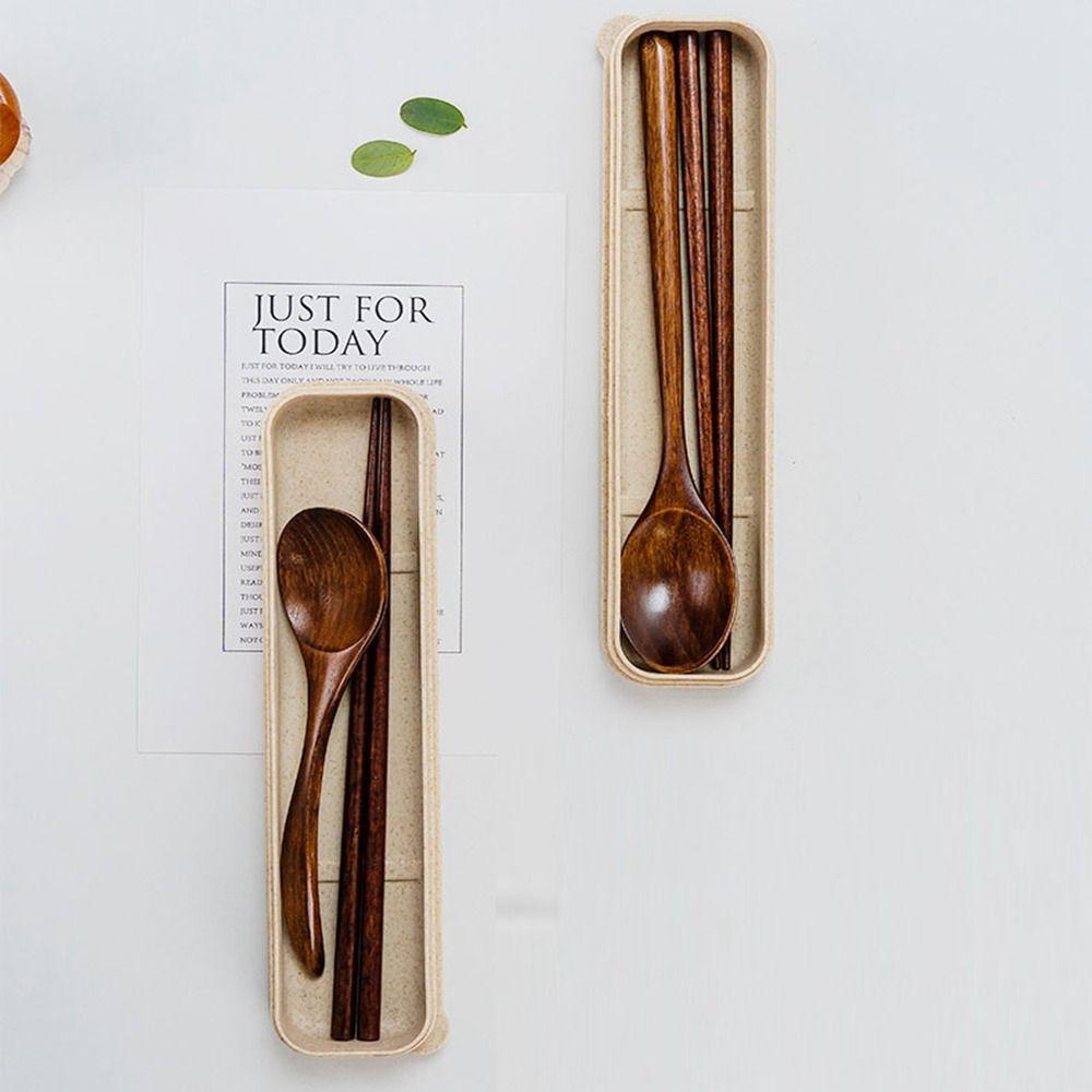 Натуральная деревянная вилка палочки для еды набор для ужина ручной работы новый рис супы ложка кухонные принадлежности